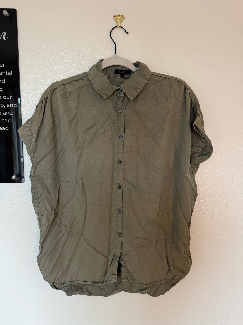 quince button down top